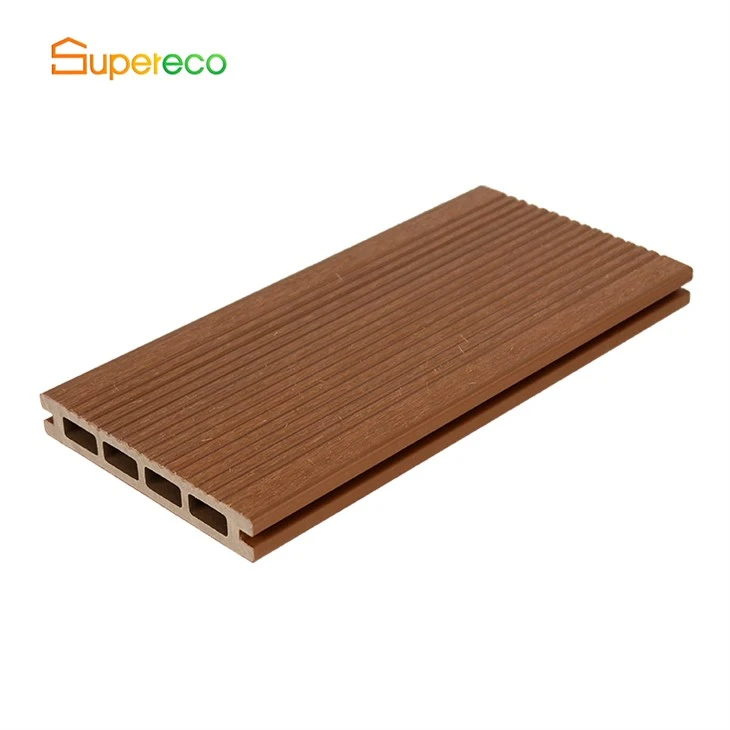 Sempit-Groove Slip-Papan Dek WPC Tahan